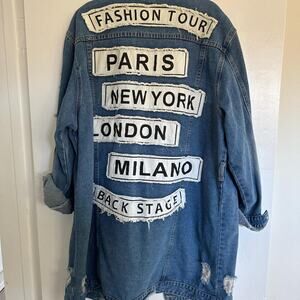 Fashion tour paris denim jakcet